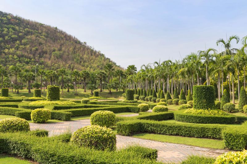 Landscape with Trimmed Hedges